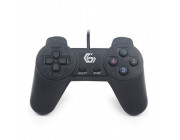 Gembird JPD-UB-01 Universal programmable gamepad, 4-way D-pad and 10 buttons, USB 2.0, 1.45m, Black